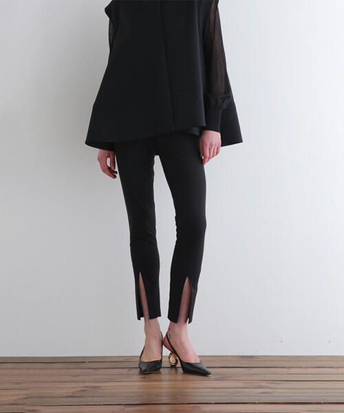 LE PHIL（ル フィル） パンツ SOLOTEXブロードセンタースリットパンツ