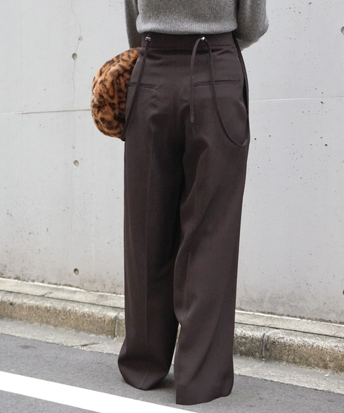 「AP STUDIO」 パンツ 36 ブラウン レディース_画像4