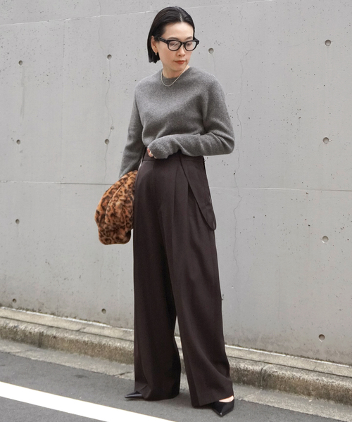 「AP STUDIO」 パンツ 36 ブラウン レディース_画像5