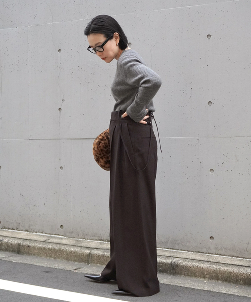 「AP STUDIO」 パンツ 36 ブラウン レディース_画像6