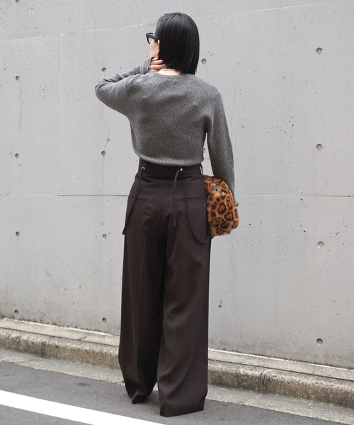 「AP STUDIO」 パンツ 36 ブラウン レディース_画像7