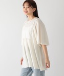 「GLOBAL WORK」 半袖チュニック F...の詳細画像1