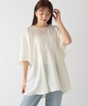 「GLOBAL WORK」 半袖チュニック F...の詳細画像3