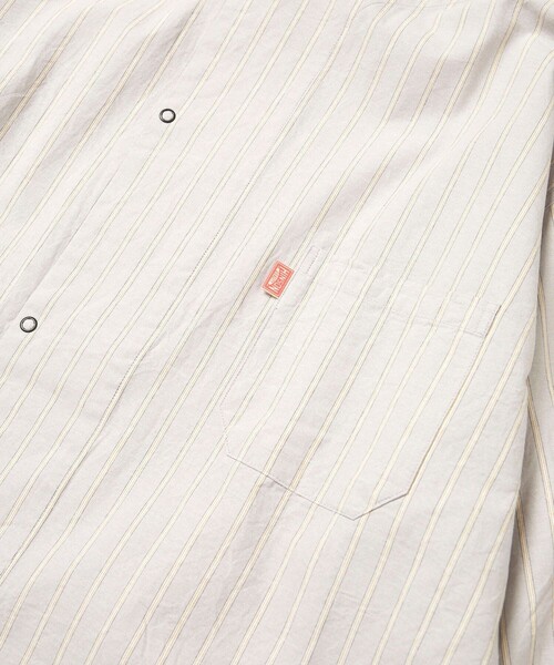 「HINSON」 長袖シャツ LARGE ブルー系その他 メンズ_画像6