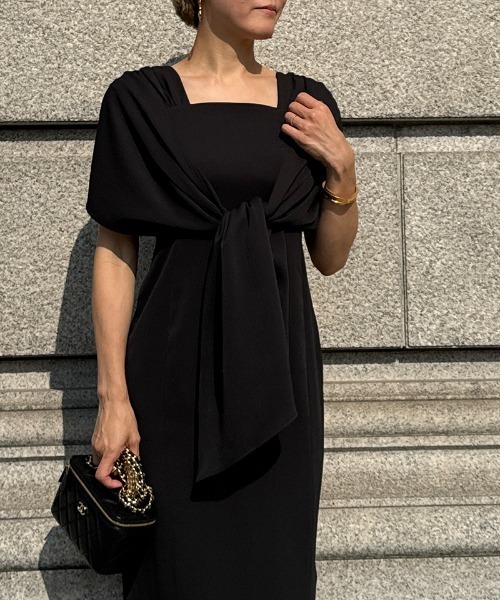 「JENNE」 ノースリーブワンピース LARGE ブラック レディースの画像