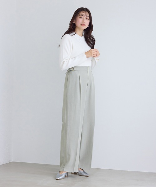 ROPE' PICNIC（ロペ ピクニック） パンツ 「WEB限定・丈長め」クリア