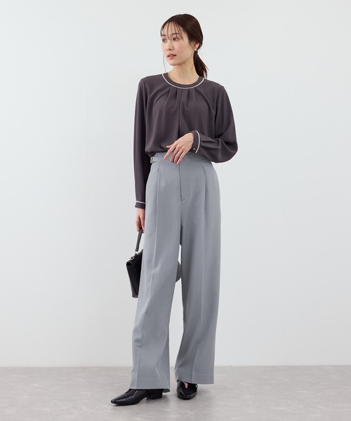 ROPE' PICNIC（ロペ ピクニック） パンツ 「WEB限定・丈長め」クリア