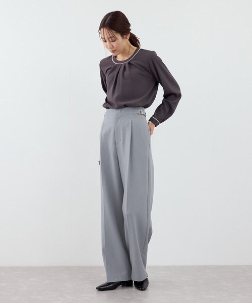 ROPE' PICNIC（ロペ ピクニック） パンツ 「WEB限定・丈長め」クリア