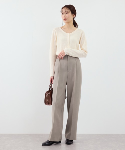 ROPE' PICNIC（ロペ ピクニック） パンツ 「WEB限定・丈長め」クリア