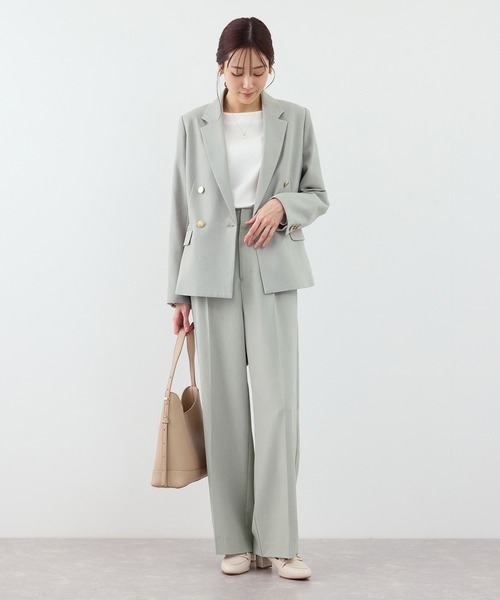 ROPE' PICNIC（ロペ ピクニック） パンツ 「WEB限定・丈長め」クリア