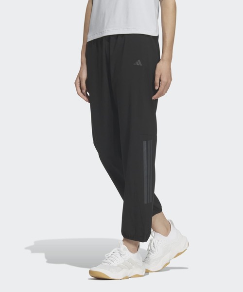 Adidas ブラック ワイドパンツ L adidas（アディダス） ワイドパンツ パンツ レディース : ZOZOTOWN