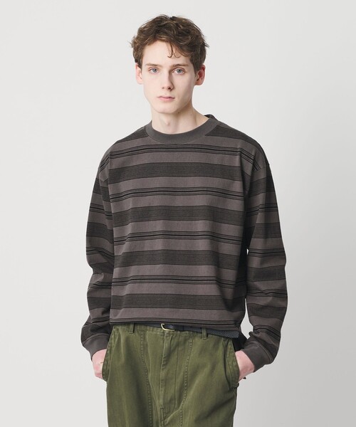 新品ビューティアンドユースオーバーサイズボーダーカットソー BEAUTY＆YOUTH UNITED ARROWS tシャツ 12oz ヘビーウェイト ボーダー