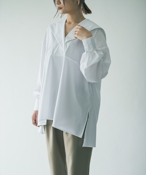 「riziere」 長袖ブラウス FREE オフホワイト レディース_画像6