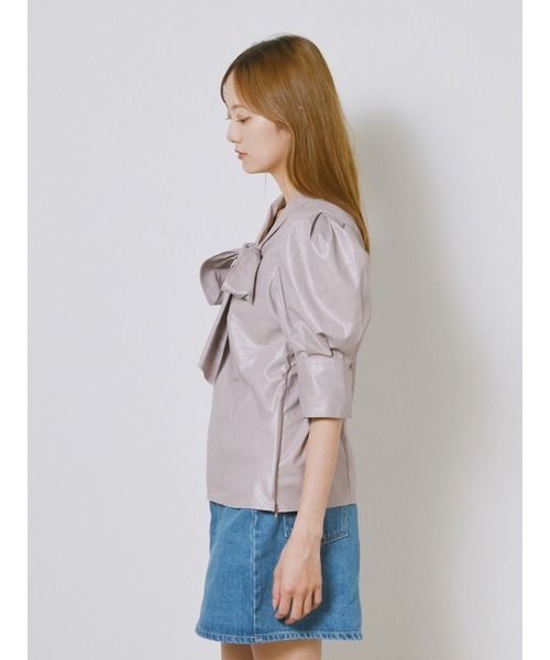 「SNIDEL」 半袖ブラウス ONE SIZE グレー レディース_画像9