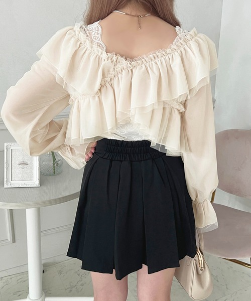 「apres jour」 長袖ブラウス X-LARGE チャコールグレー レディース_画像4