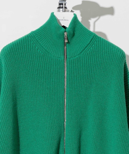 「MAISON SPECIAL」 ニットカーディガン 2 パープル メンズ_画像5