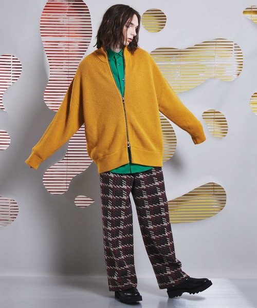 「MAISON SPECIAL」 ニットカーディガン 2 パープル メンズ_画像9