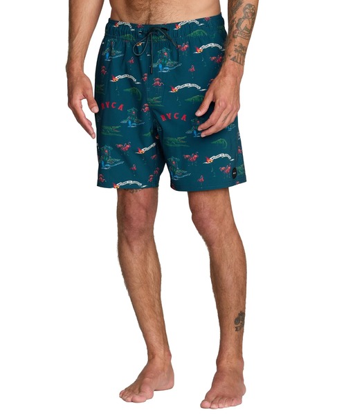 RVCA（ルーカ） 水着 メンズ VA ELASTIC SHORT 17 ボードショーツ