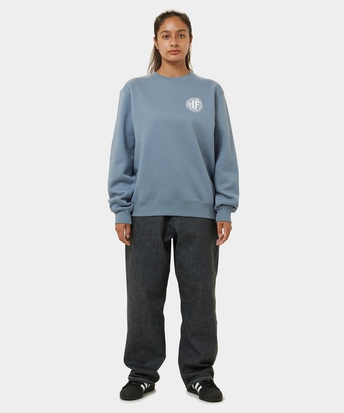 「HUF」 スウェットカットソー X-SMALL アッシュグレー メンズの画像