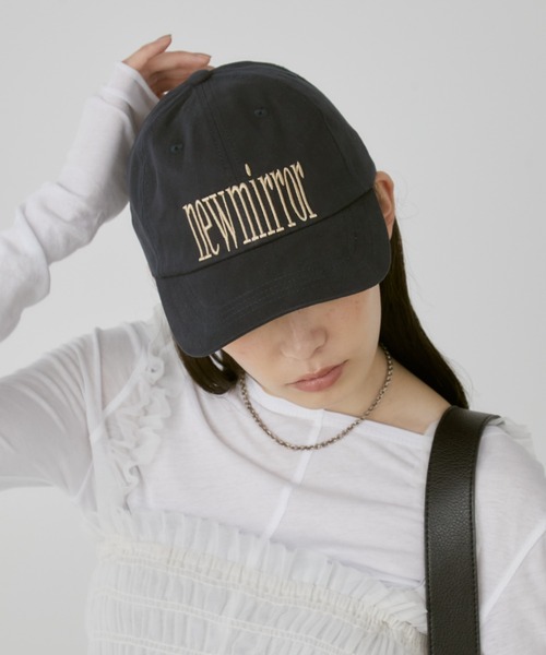 「duei」 キャップ FREE ネイビー レディース_画像2