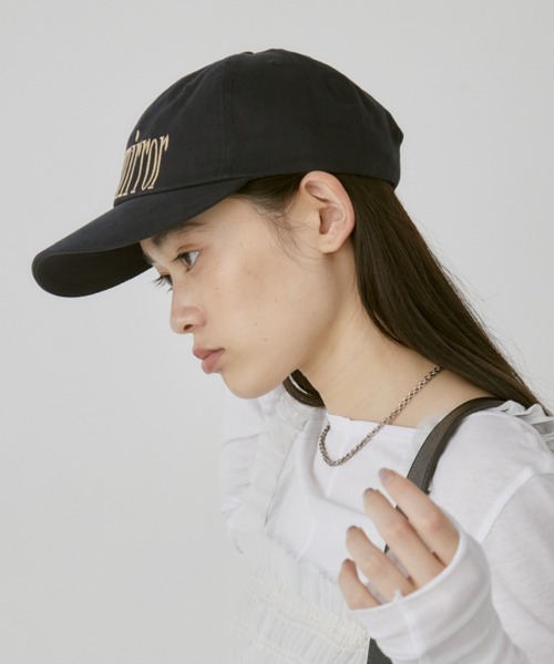 「duei」 キャップ FREE ネイビー レディース_画像3