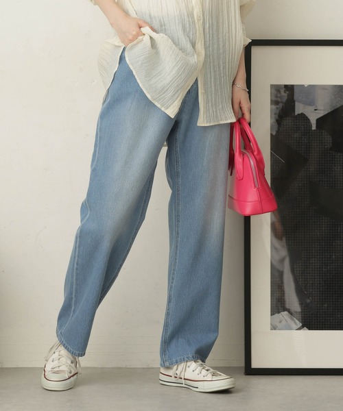 「NANO universe」 デニムパンツ S ブルー レディース_画像3