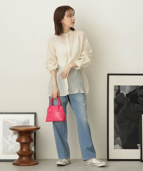 「NANO universe」 デニムパンツ S ブルー レディース_画像5