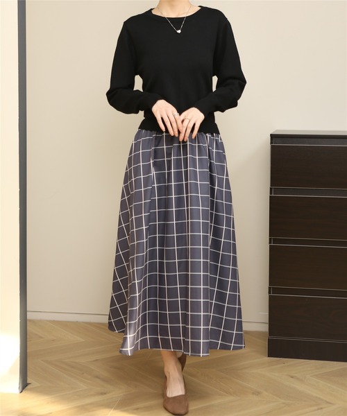 「MAISON DE THERESE」 長袖ワンピース FREE ブラック レディース_画像7