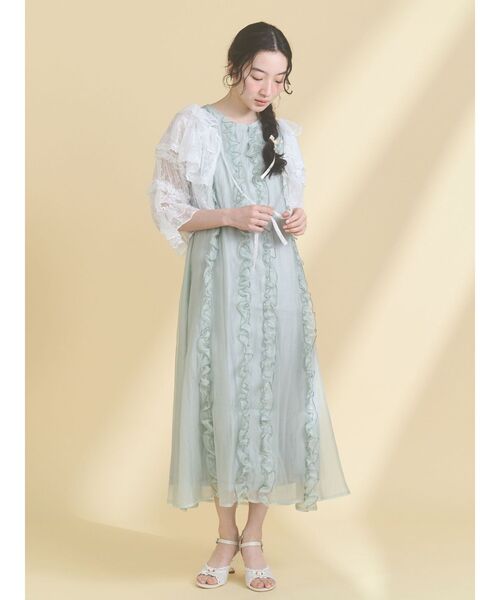 merry jenny（メリージェニー） カーディガン floral sheer bolero