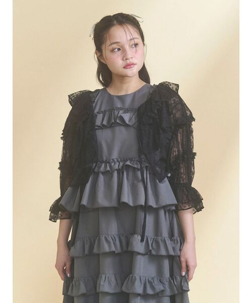 merry jenny（メリージェニー） カーディガン floral sheer bolero