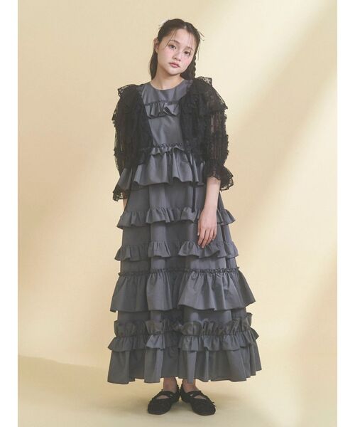 merry jenny（メリージェニー） カーディガン floral sheer bolero