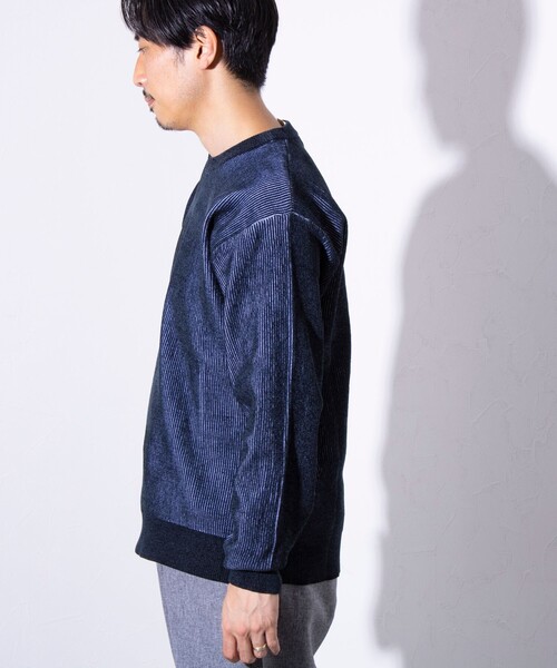 「GLOSTER」 長袖ニット L ホワイト メンズ_画像3