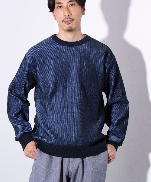 「GLOSTER」 長袖ニット L ホワイト メンズ_画像5
