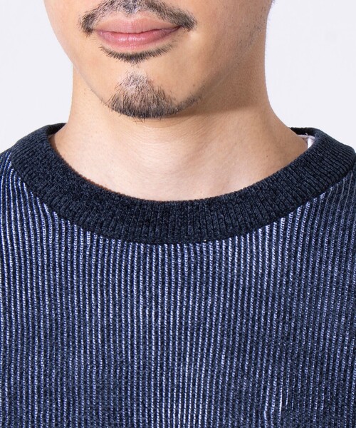 「GLOSTER」 長袖ニット L ホワイト メンズ_画像6