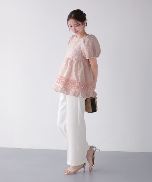 zappii　　フィリップリム  フリルトップス　Drawer フロントホック長袖フリルトップス[品番：MKSW0056712]｜dazzlin