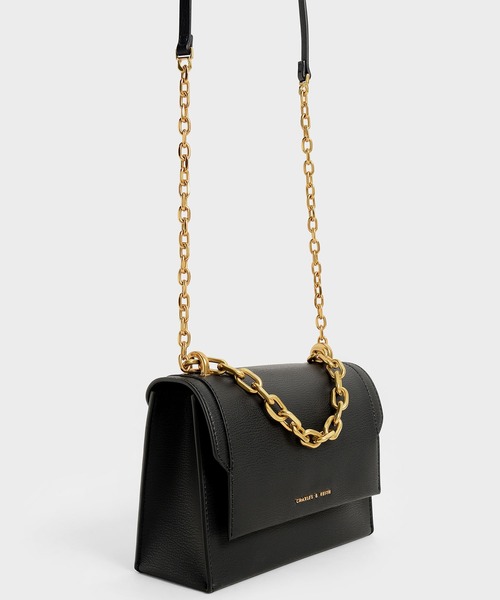 「CHARLES & KEITH」 ショルダーバッグ S ライトピンク レディース_画像3