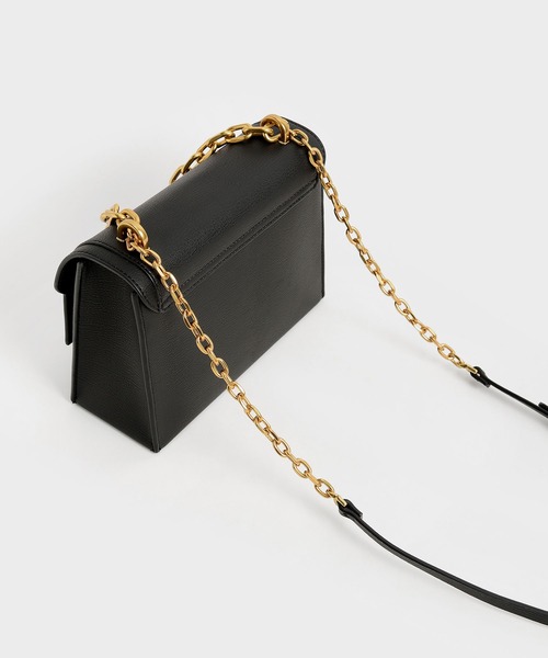 「CHARLES & KEITH」 ショルダーバッグ S ライトピンク レディース_画像7
