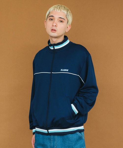 「XLARGE」 ジャージブルゾン X-LARGE ブラック メンズの画像