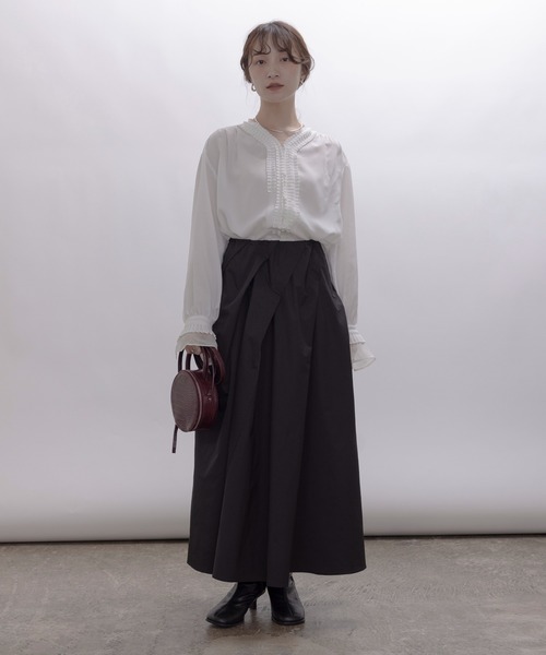 「Eimee Law」 長袖ブラウス FREE ボルドー レディース_画像8