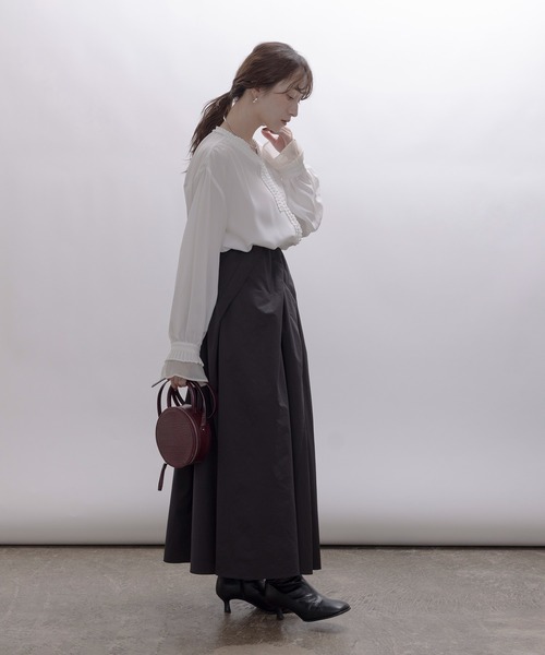 「Eimee Law」 長袖ブラウス FREE ボルドー レディース_画像9