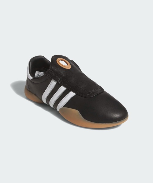 「adidas」 ローカットスニーカー 24.5糎 黒いこと レディース