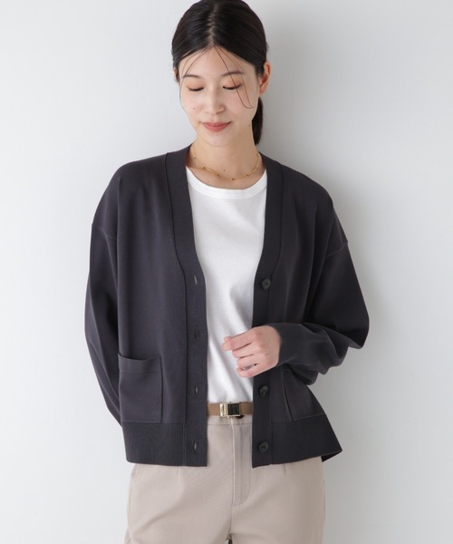「human woman」 ニットカーディガン MEDIUM グリーン レディース_画像3