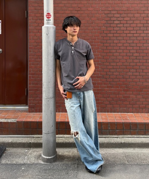 ヘンリーネック tシャツ 「インフルエンサー みずきちセレクト」USA
