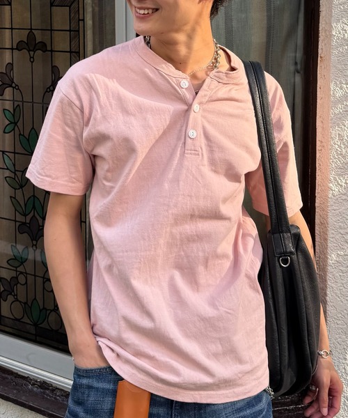 ヘンリーネック tシャツ 「インフルエンサー みずきちセレクト」USA