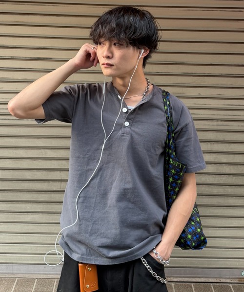 ヘンリーネック tシャツ 「インフルエンサー みずきちセレクト」USA