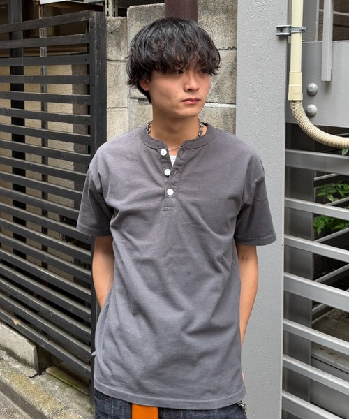 ヘンリーネック tシャツ 「インフルエンサー みずきちセレクト」USA