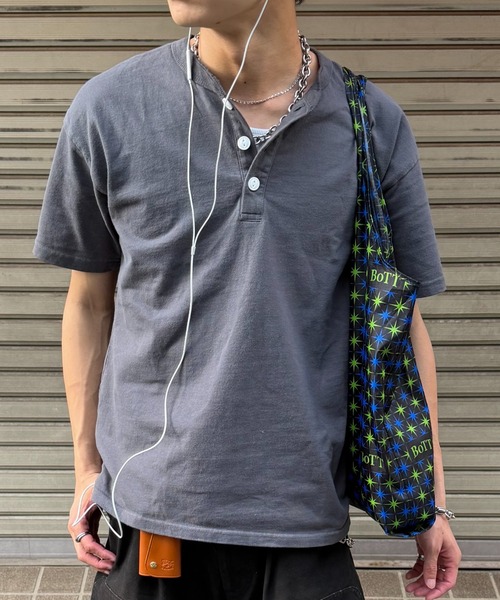 ヘンリーネック tシャツ 「インフルエンサー みずきちセレクト」USA
