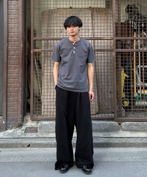 ヘンリーネック tシャツ 「インフルエンサー みずきちセレクト」USA
