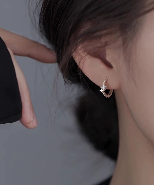 ALMO ピアス 「456844」ダブルスターフープピアス(RO) メンズ