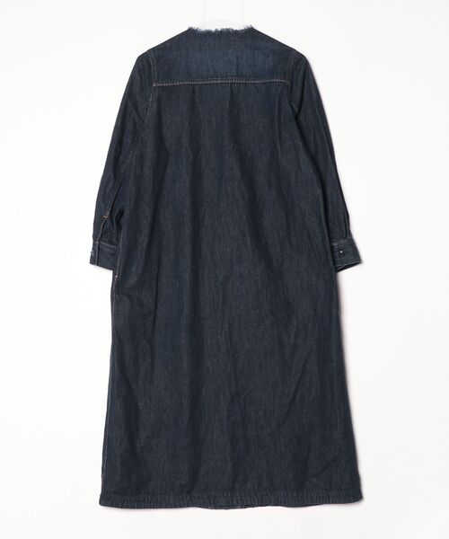 「Sunny clouds」 長袖ワンピース M ネイビー レディース_画像2